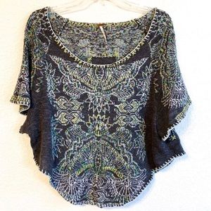 Free People Boho Knit Crop Top